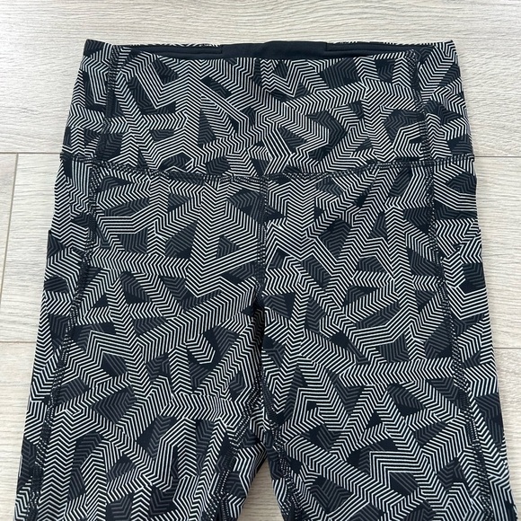 Lululemon Pace Rival High-Rise Crop Leggings 22" Labyrinth Black Light Cast - Picture 8 of 16